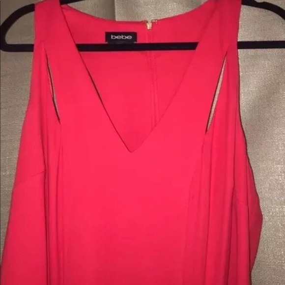 Bebe Gorgeous Red Dress - Picture 4 of 6